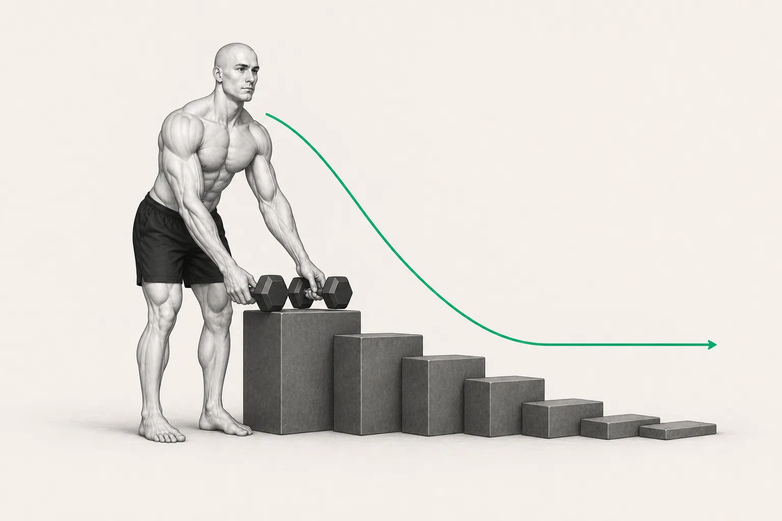 The ShapeVision character temporarily reduces his load for a week of deload