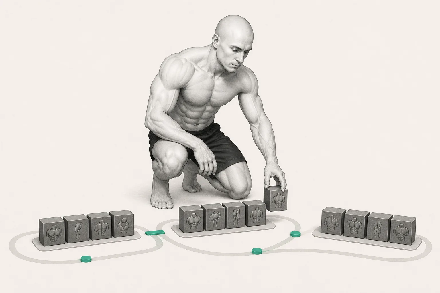 The ShapeVision character organizes a weekly fitness program